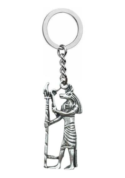 Anubis Figürlü Unisex Anahtarlık Mısır Mitolojisi Tasarımı