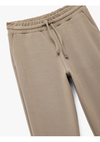 Koton Beli Bağlamalı Modal Pijama Altı Kahverengi 6wlk40191mk Kahve