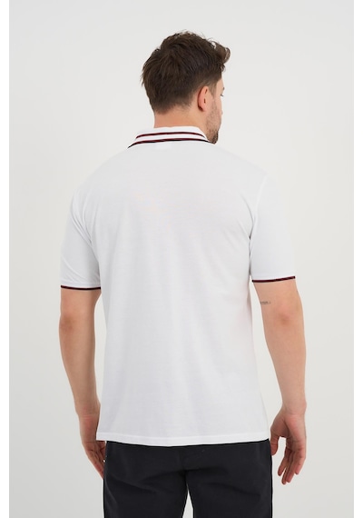 Alexander Gardi Alexandergardı Polo Yaka Düğme Detaylı T-shirt Beyaz