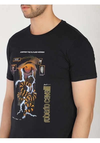 Roberto Cavalli Erkek Tshirt /M.Rob.0421.14022 -Lacivert