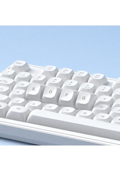 MageGee GK980 98 Tuş Rainbow Kablolu Membran Gaming Beyaz Klavye