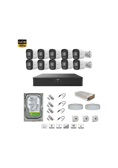 Unıvıew Full Hd 10 Kameralı Set