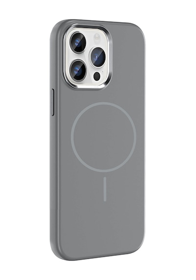 Apple Uyumlu iPhone 14 Pro Max Kılıf M-safe Şarj Özellikli Metal Kamera Çerçeveli Mkst Edi Silikon Kapak - Rose G Rose Gold