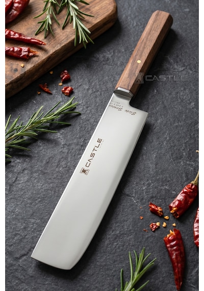 Elit Serisi Nakiri Ceviz Sap Uzak Doğu Mutfak Şef Bıçağı Et Ekmek Sebze Salata Şef Bıçak Lrg-741x