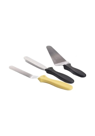 Lü Spatula Seti Paslanmaz Çelik Plastik Saplı Pasta Kek Ve Için Profesyonel Spatula Takımı Diğer