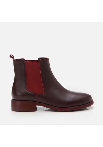 Yaya Hakiki Deri Bordo Yaya Kadın Düz Bot 01boy297290a780 Bordo-burgundy Bordo