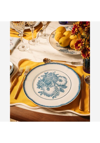 Mavi Porselen Yemek Tabağı 29 Cm