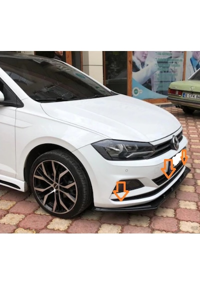 Yeni Polo Ön Lip Ön Ek Ön Karlık Parlak Siyah