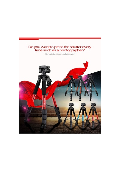 Zomei Q111 Profesyonel Alüminyum Tripod-5 Kg Taşıma Kapasiteli