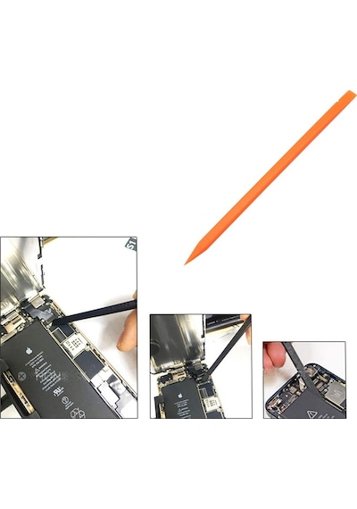 Turuncu Çift Taraflı Telefon Tablet Psp Kapak Açma Aparatı Spudger
