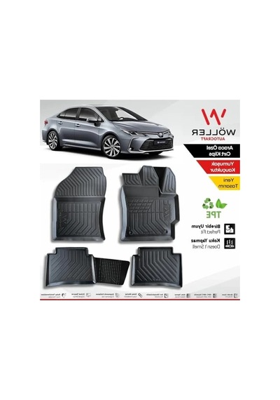 3d Havuzlu Paspas, Toyota Corolla İçin Uyumlu Model Açık Bej