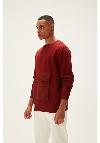 Bad Bear Kangaroo Coodie Erkek Sweatshirt-25257 Bordo