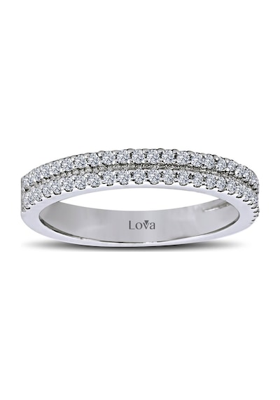 Lova 0,40 Karat Pırlanta Yarımtur Yüzük - 1010069