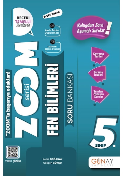 Günay Yayınları 5. Sınıf Fen Bilimleri Zoom Serisi Soru Bankası