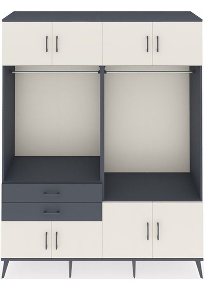 Hyperion Gardrop 7 Raflı 2 Çekmeceli 2 Askılı 176x44x221 Antrasit-aytaşı/antrasit Aytaşı/antrasit Hyperion Gardrop 7 Raflı 2 Çekmeceli 2 Askılı 176x44x221 Antrasit-aytaşı/antrasit Aytaşı/antrasit