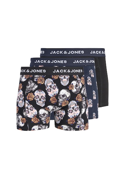 Jack & Jones Erkek Jacraul 3'lü Boxer 12301210 Siyah