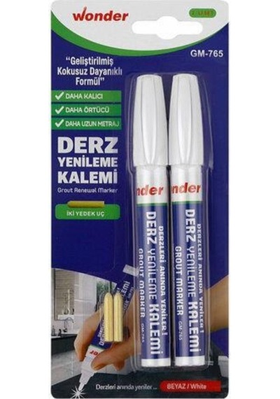 Wonder Derz Kalemi Ikili Set Beyaz