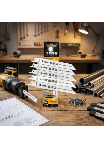 Ers 5pcs Tilki Kuyruğu - Testere Bıçağı Metal 150mm/1.4mm