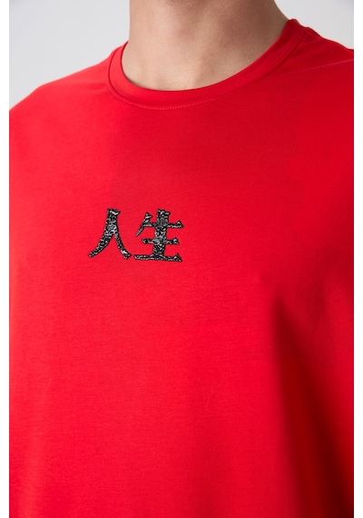 Tommy Life Fiesta Pamuklu Kalın Yumuşak Dokulu Oversize Fit Baskılı Erkek T-shirt - 88342 Kirmizi Tommy Life Fiesta Pamuklu Kalın Yumuşak Dokulu Oversize Fit Baskılı Erkek T-shirt - 88342 Kirmizi