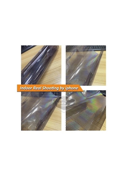 Siyah Hologram Petek Desen Far Stop Filmi Far Folyosu Far Çizik Çizilme Engelleyici Folyo 100 X 30 Cm 00 Şüscaroto Aksesuar