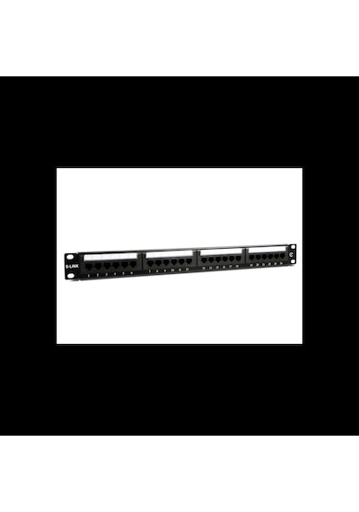 S-lınk Sl-f624 Cat6 Patch Panel, 24-port, Utp, 1u