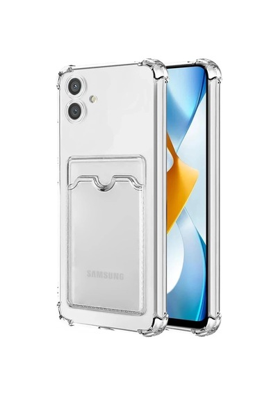 Samsung Uyumlu Galaxy A05 Uyumlu Kılıf Kart Şeffaf Silikon - Şeffaf