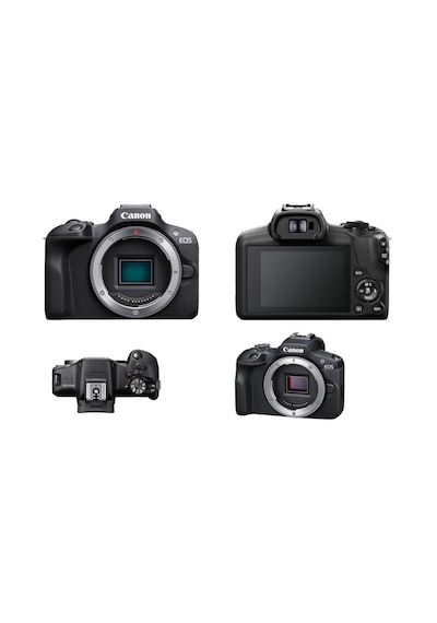 Canon EOS R100 + RF-S 18-45 MM Fotoğraf Makinesi Siyah