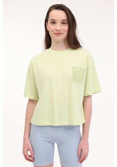 Lumberjack Wl Yashı 11f213 5fx Sarı Kadın Kısa Kol T-shirt Sari