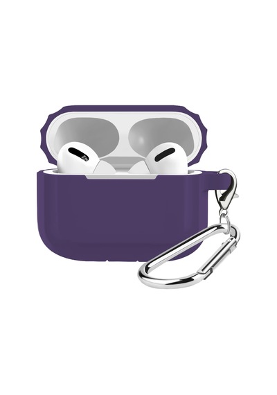 Buff Apple Uyumlu AirPods Pro Rubber Silikon Kılıf Mor