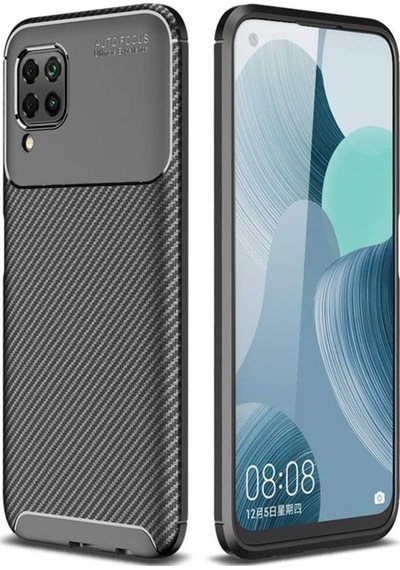 Huawei P40 Lite Kilif Karbon Tasarim Negro Silikon Kapak 420901439