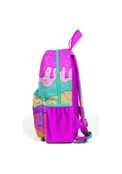 Minik Yuva Sırt Çantası Pembe Rengarenk Dondurma Desenli İki Bölmeli 23531 Minik Yuva Sırt Çantası Pembe Rengarenk Dondurma Desenli İki Bölmeli 23531