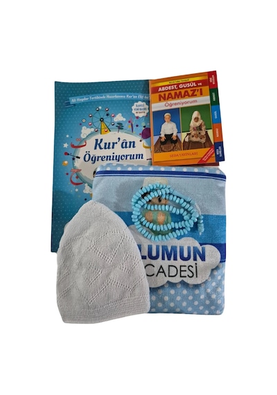 Namaz Öğreniyorum Çocuk Seti Mavi
