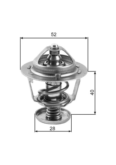 Mazda 2 Termostat 1.5 2007-2014 Gates Th24782g1