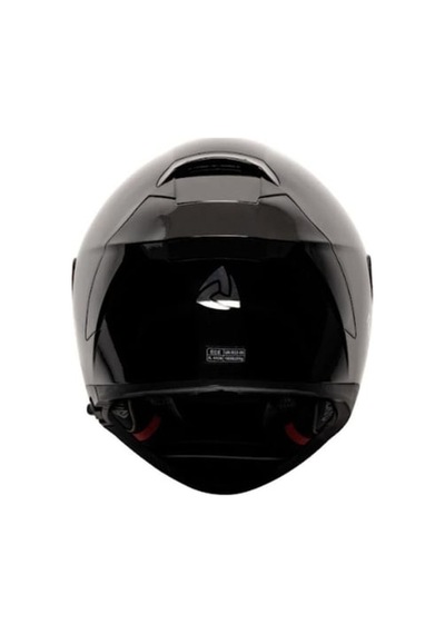 Nukro 853 Solid Gloss Black Full Face Kapalı Motosiklet Kaskı Parlak Siyah