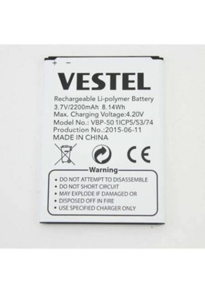Senalstore Vestel Uyumlu Venüs 5.0 V 5.0 X Pil Batarya Vbp-50 İthal