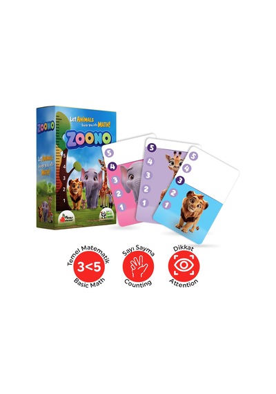 Playever Zoono, Sayıları Ve Saymayı Öğreten Kart Oyunu 3-5 Yaş
