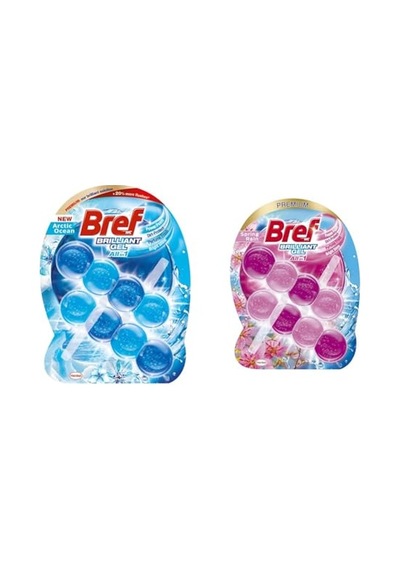 Wc Brilliant Gel Duopack Klozet Bloğu 1 Çiçek 1 Okyanus, 2 X 2'li Paket