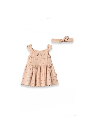 Babycosy Organic Babycosy Elbise Saç Bandı Şeftali Bej