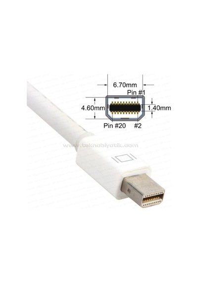 Dark Mini Display Port - Vga Aktif Dönüştürücü (Dk-Hd-Amdpxvga)