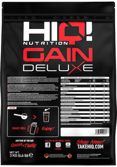 Hıq Gain Deluxe 3 Kg Double Chocolate Flavored