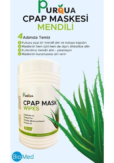 Purqua Cpap Maske Temizleme Mendili