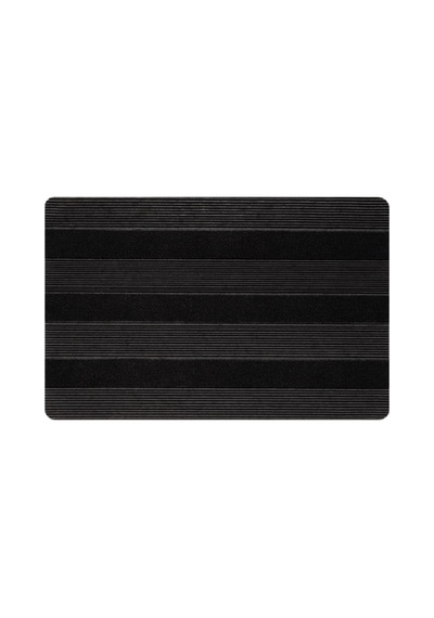 Delta Cc002a Siyah Kaymaz Taban Nem Alıcı Toz Alıcı Kapı Önü Paspası Uv Dayanıklı 45x70 Cm