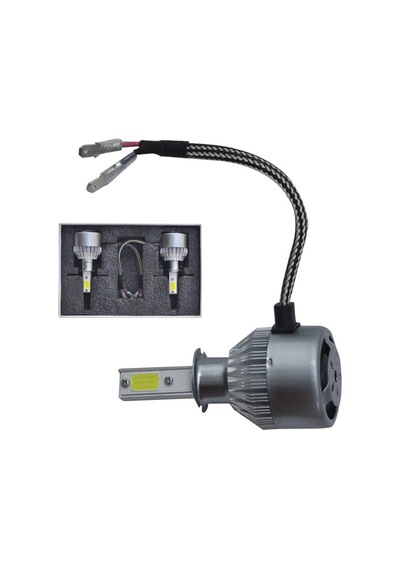H3 Led Zenon Fanlı Soğutmalı Şimşek Etkili Beyaz