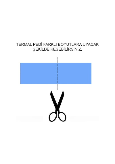 Wozlo 0.5mmx22x70mm Termal Pad M2 Ssd Ngff Nvme 2280 Chipset Soğutucu - 7x2cm - Mavi - 3.6w/mk