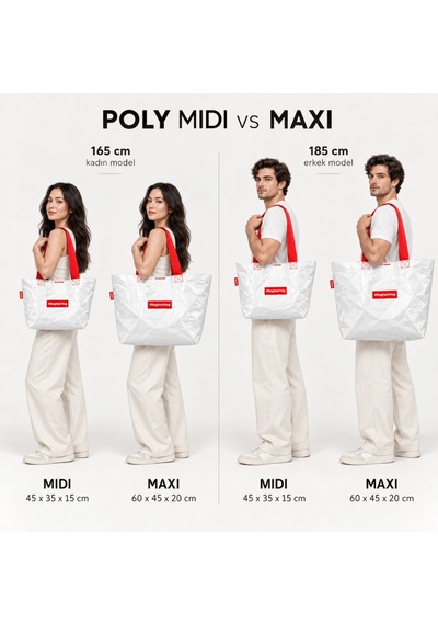 Baghashtag Poly Maxi Beyaz Çanta