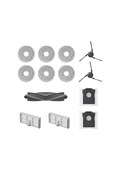 Dreame Robot Süpürge Aksesuar Seti 1 X Ana Fırça + 2 X Yan Fırça + 2 X Toz Torbası + 2 X Toz Kutusu Filtresi + 3 X Paspas Pedleri 6 Adet İçerir L50 Ultra Ce / D30 Ultra İçin