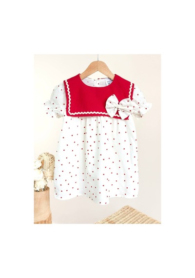 Poala Kids Puantiyeli Muslin Elbise Çok Renkli
