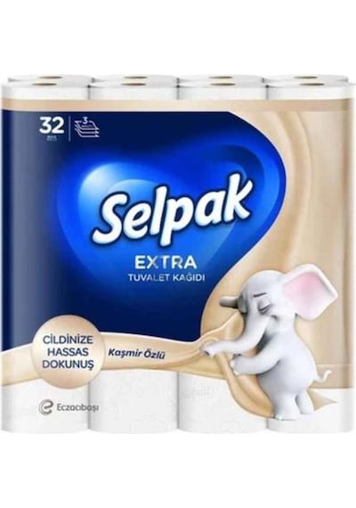 Selpak Extra Tuvalet Kağıdı Kaşmir Özlü 32li
