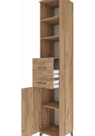Hyperion Dolap 4 Raflı 2 Çekmeceli Tek Kapaklı 44x44x243 Çam-çam Atlas Çam Hyperion Dolap 4 Raflı 2 Çekmeceli Tek Kapaklı 44x44x243 Çam-çam Atlas Çam