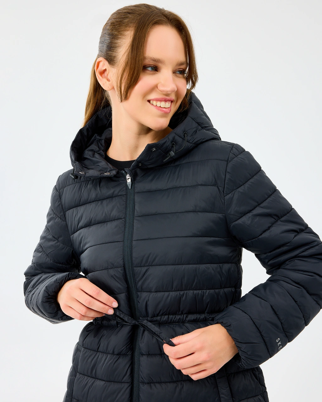 Skechers W Light Weight Quilted Jacket Kadın Siyah Mont S2520206-3817 Siyah